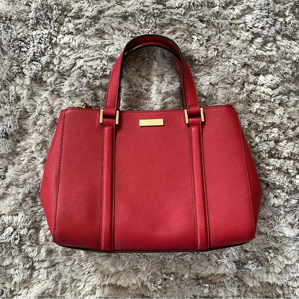 kate spade red crossbody/handbag purse